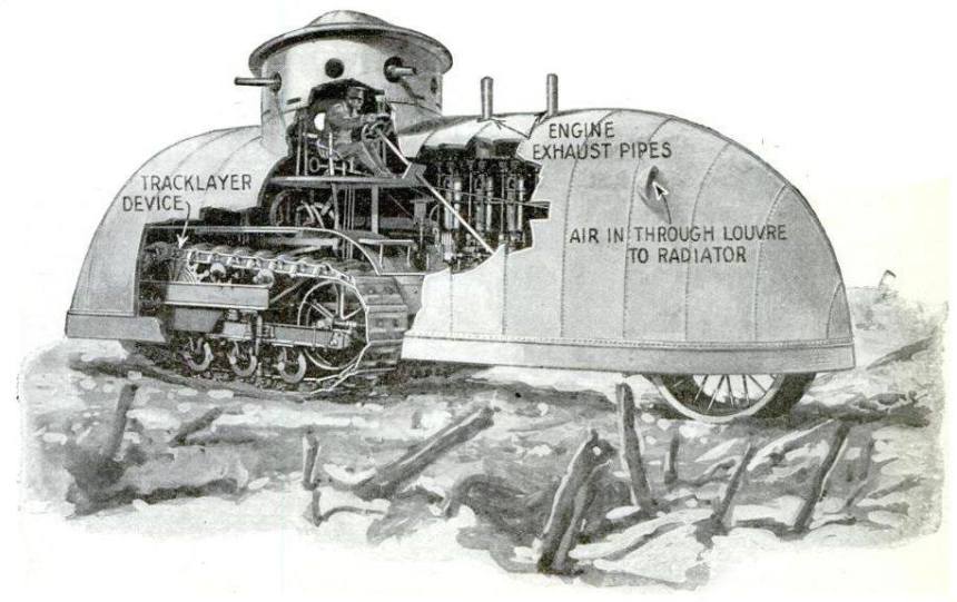 C.L.Best Tractor Company of San Leandro, tracklayer tank of California national guard 1917 3