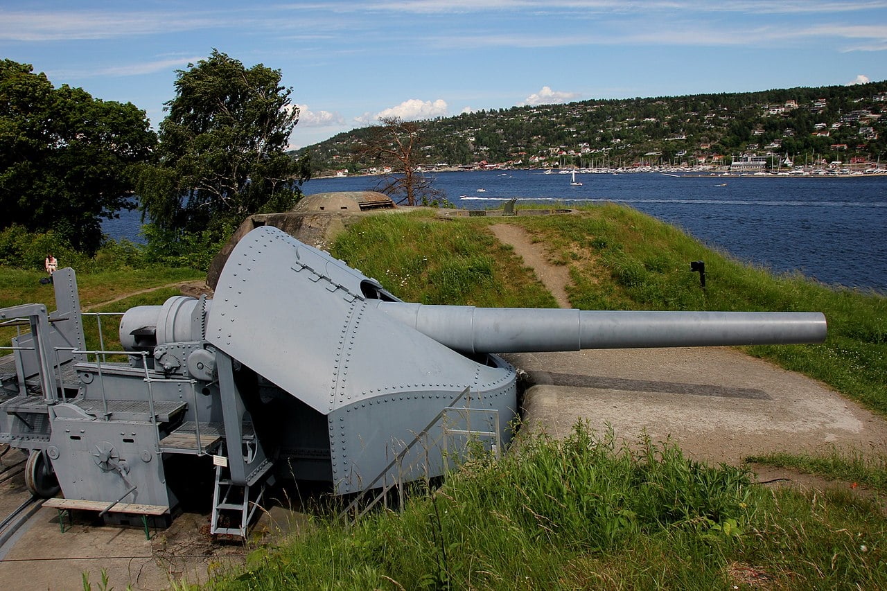 Krupp Norwegian 28 cm MRK L35 that sank Blucher a