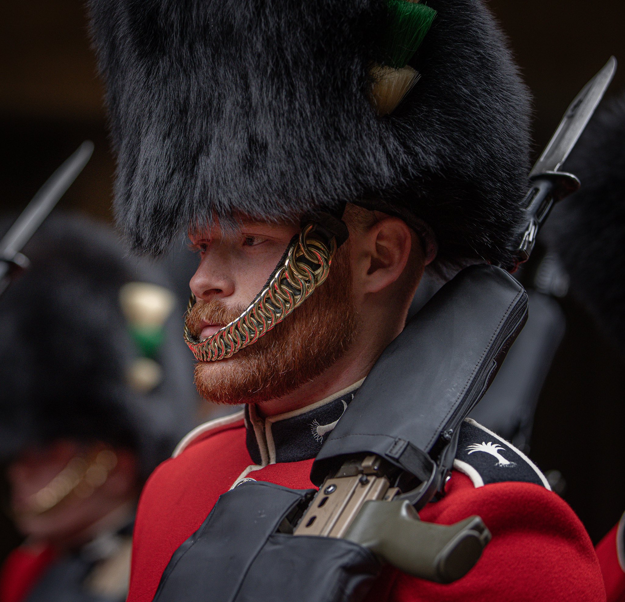 Number 2 Company Welsh Guards beards April 2024 SA80